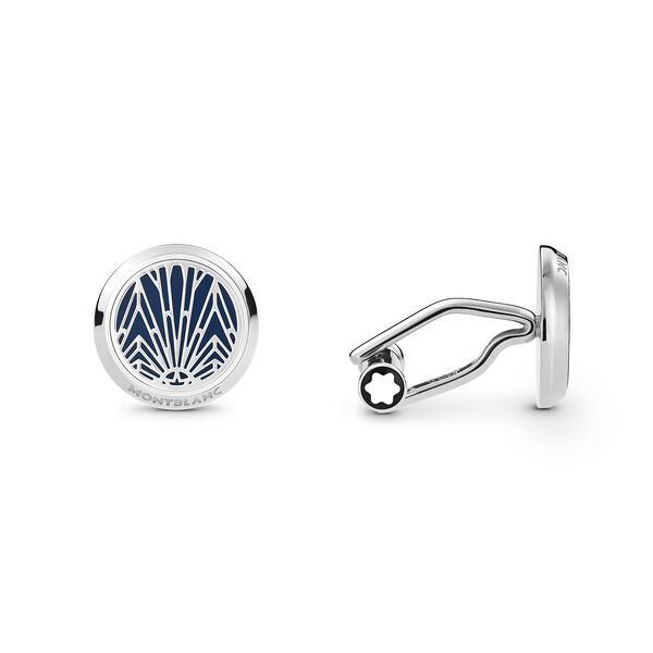 Meisterst&uuml;ck The Origin Stainless Steel and Lacquer Cufflinks